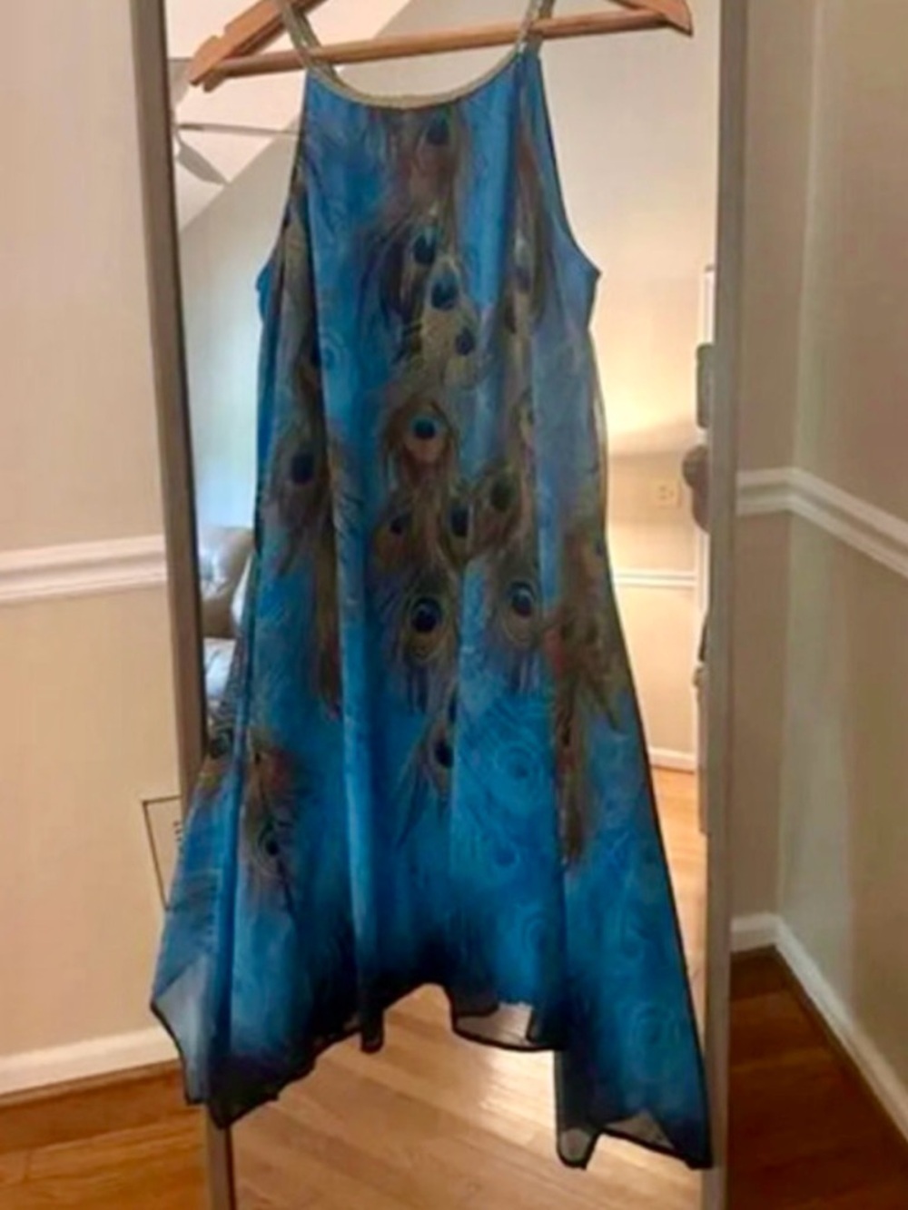 Indigo Soul Braid Trim Dress Size Small‎ NWT
